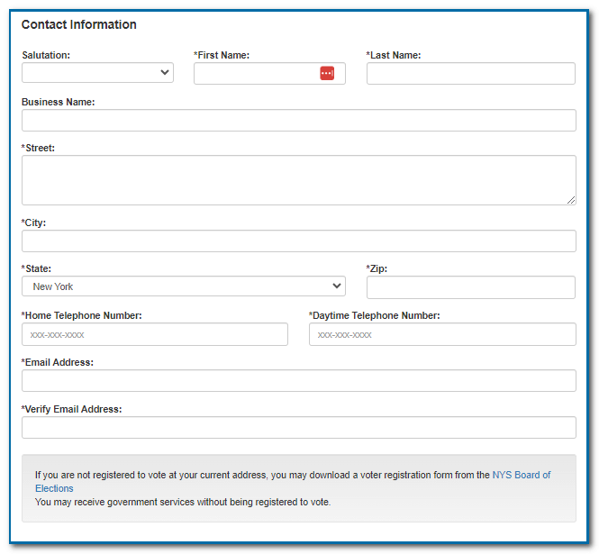 Contact information for filling a NYC water bill complaint with the department of public services