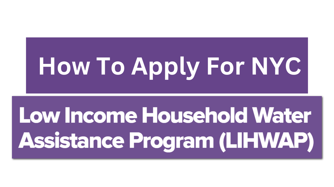 Step by step instructions on how to apply for NYC LIHWAP