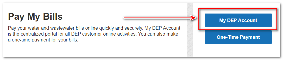 Checking where MY DEP account is on the official website and proceeding further to sign in.