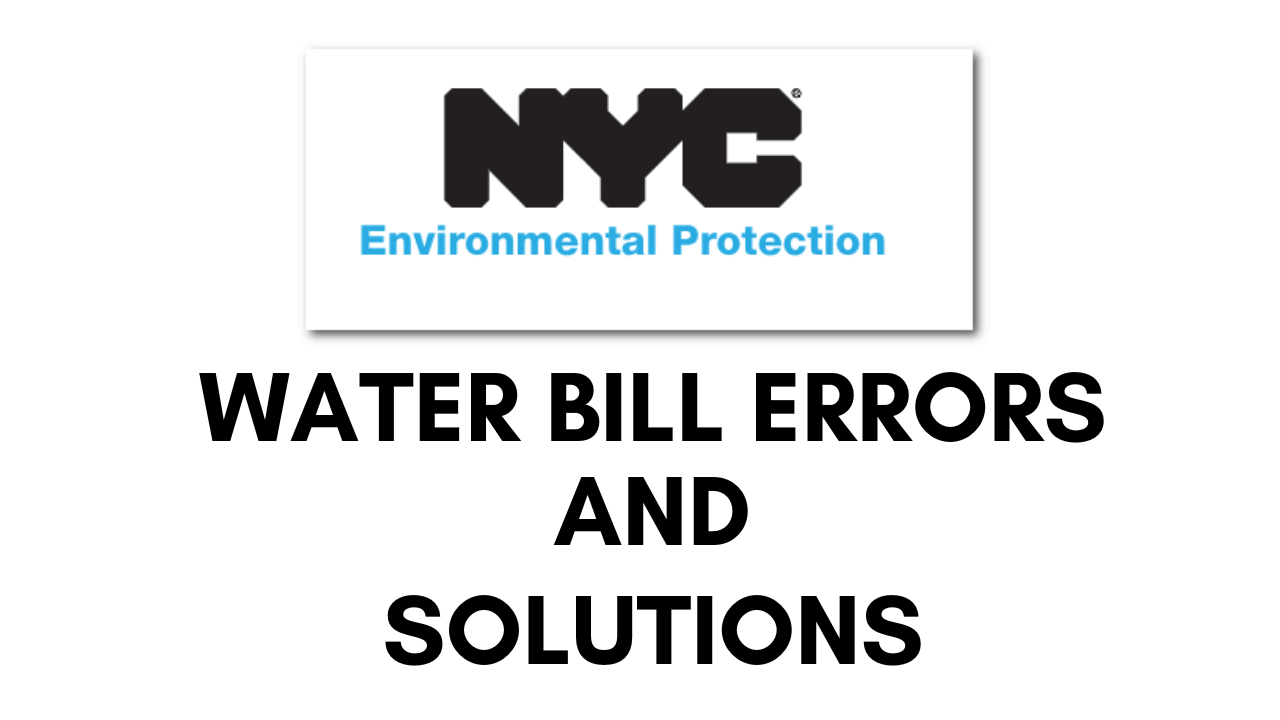 Identifying Potential Billing Errors on Your NYC Water Bill