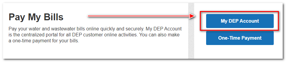 Signing in to MY DEP account to enroll in autopay